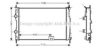 AVA QUALITY COOLING DN2288 Radiator, engine cooling